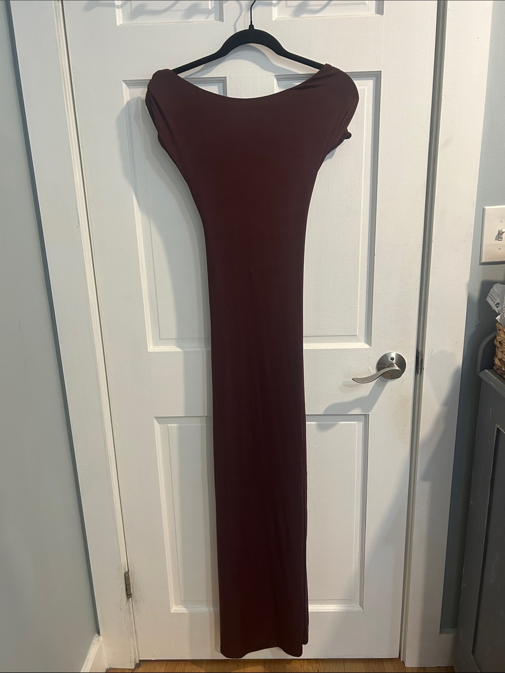 Meshki Maroon Maxi Dress